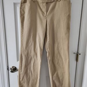 Khaki/beige twill pants